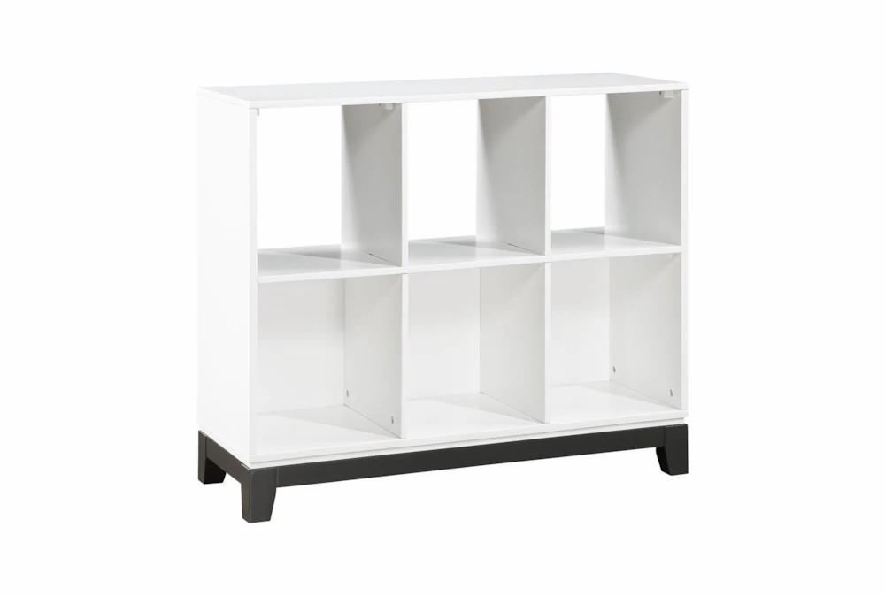 Bookcases |   34″ White 6 Cubby Low Bookcase Bookcases Bookcases