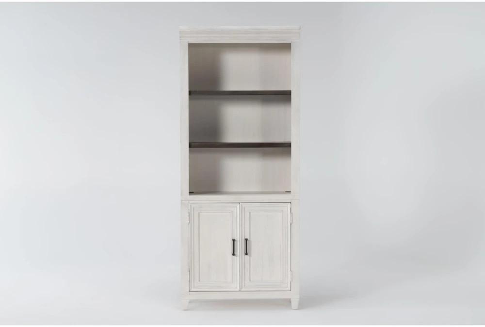 Bookcases |   Aberdeen White 76″ Bookcase with Doors Bookcases Bookcases