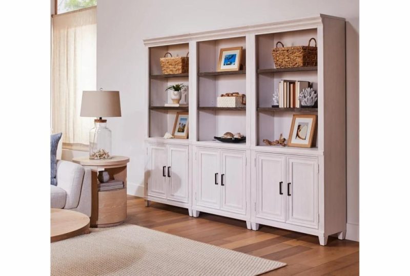 Bookcases |   Aberdeen White 76″ Bookcase with Doors Bookcases Bookcases