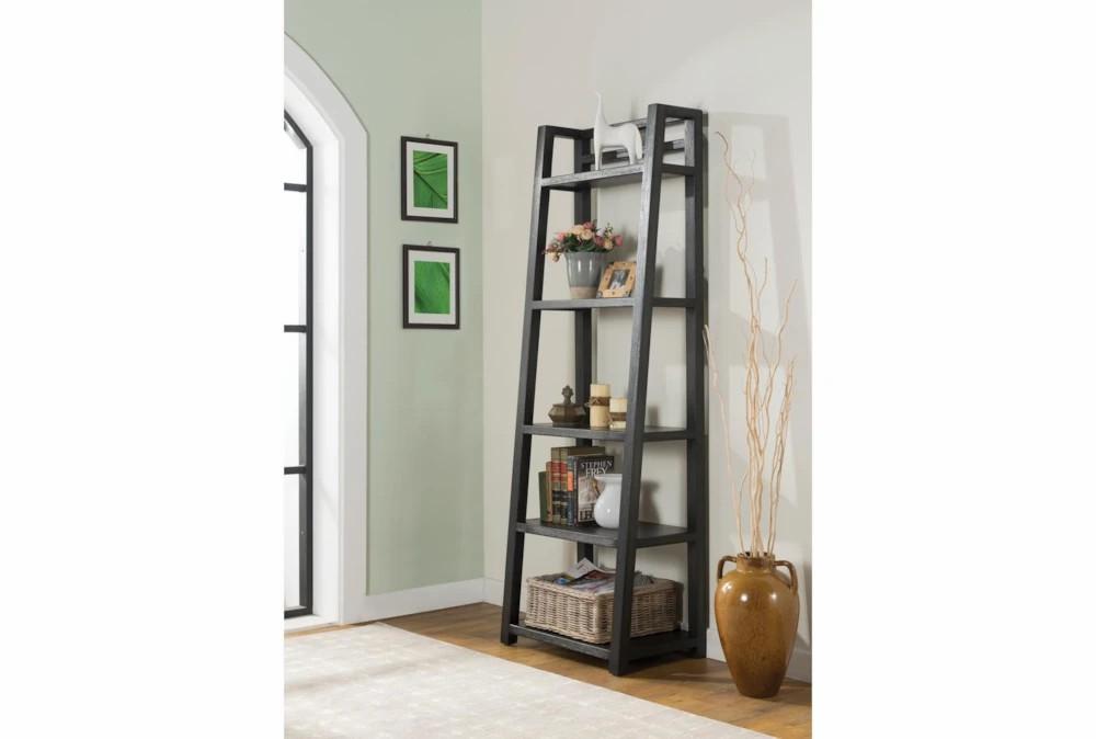 Bookcases |   Regis Black 72″ Angled Bookcase Bookcases Bookcases