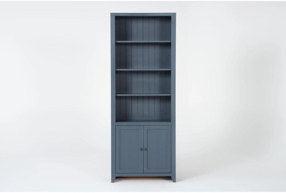 Bookcases |   Westlawn 84″ Blue Bookcase with Doors Bookcases Bookcases