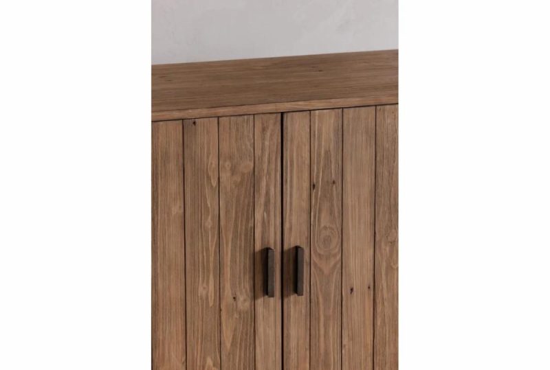 Cabinets + Chests |   39″ Modern Natural Planked 2 Door Accent Cabinet Cabinets + Chests Cabinets + Chests