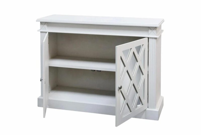 Cabinets + Chests |   42X32 White Cabinet With 2 Mirrored Doors Cabinets + Chests Cabinets + Chests