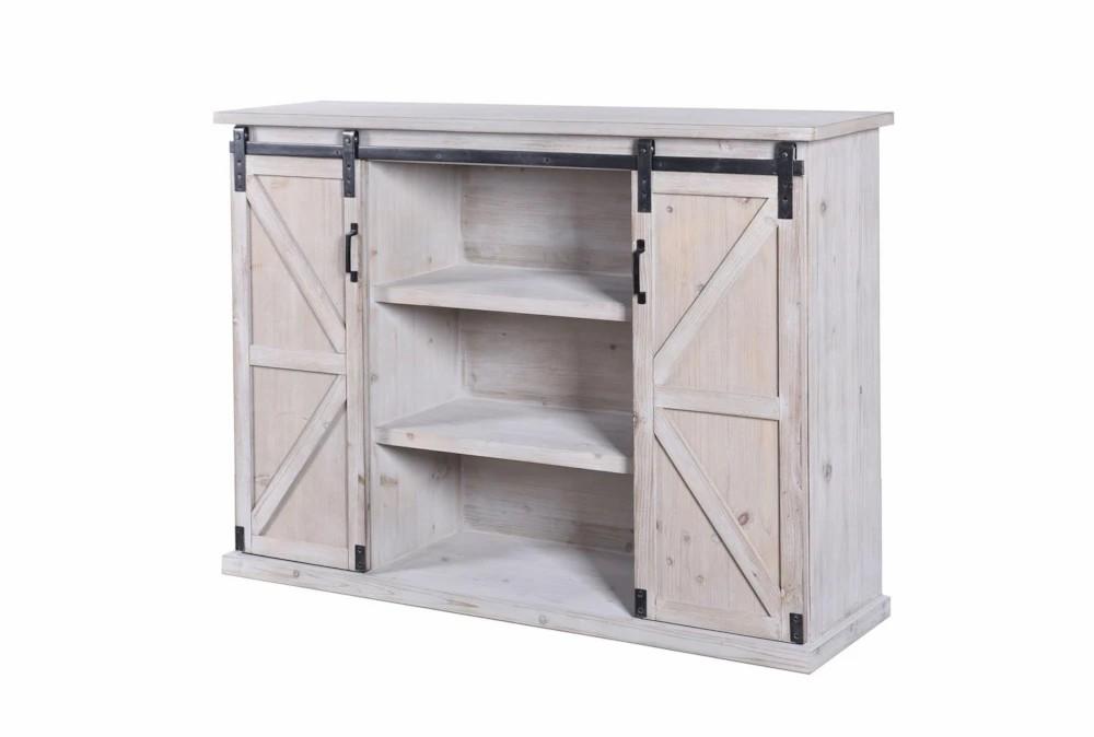 Cabinets + Chests |   48X36 Distressed Grey Cabinet With Sliding Door Cabinets + Chests Cabinets + Chests