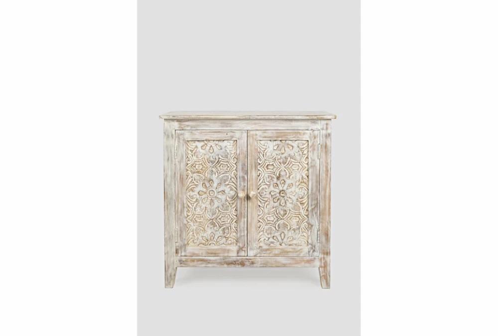 Cabinets + Chests |   Dahlia Whitewash 32″ 2 Door Accent Cabinet Cabinets + Chests Cabinets + Chests