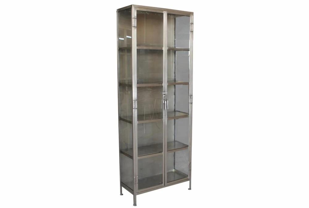 Cabinets + Chests |   Iron + Glass Tall 2 Door Cabinet Cabinets + Chests Cabinets + Chests