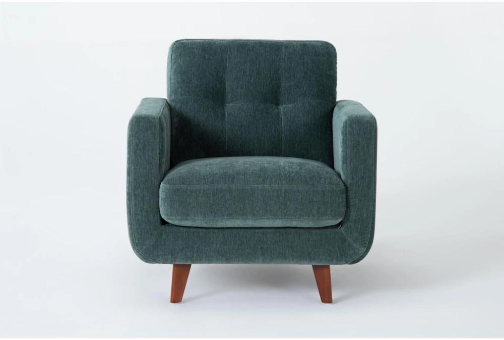 Chairs |   Allie Midnight Jade Green Fabric Arm Chair Chairs Chairs