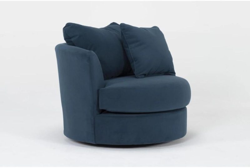 Chairs |   Delano Ash Swivel 40″ Fabric Velvet Chair Chairs Chairs