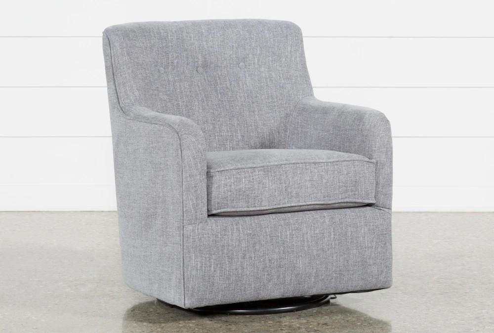 Chairs |   Katrina Grey Fabric Swivel Glider Arm Chair Chairs Chairs