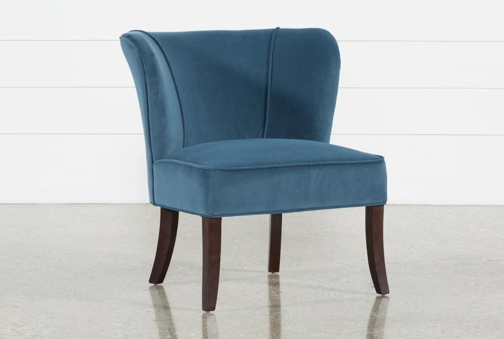 Chairs |   Krista Blue Fabric Accent Chair Chairs Chairs