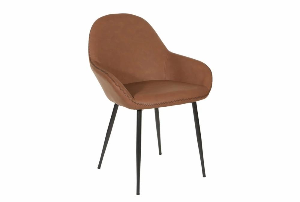 Chairs |   Pepper Saddle Brown Chair with Black Frame Chairs Chairs