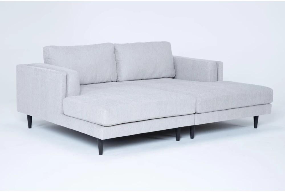 Chaise Lounges |   Aries Seal Grey Fabric Modern Double Chaise Lounge Chaise Lounges Chaise Lounges