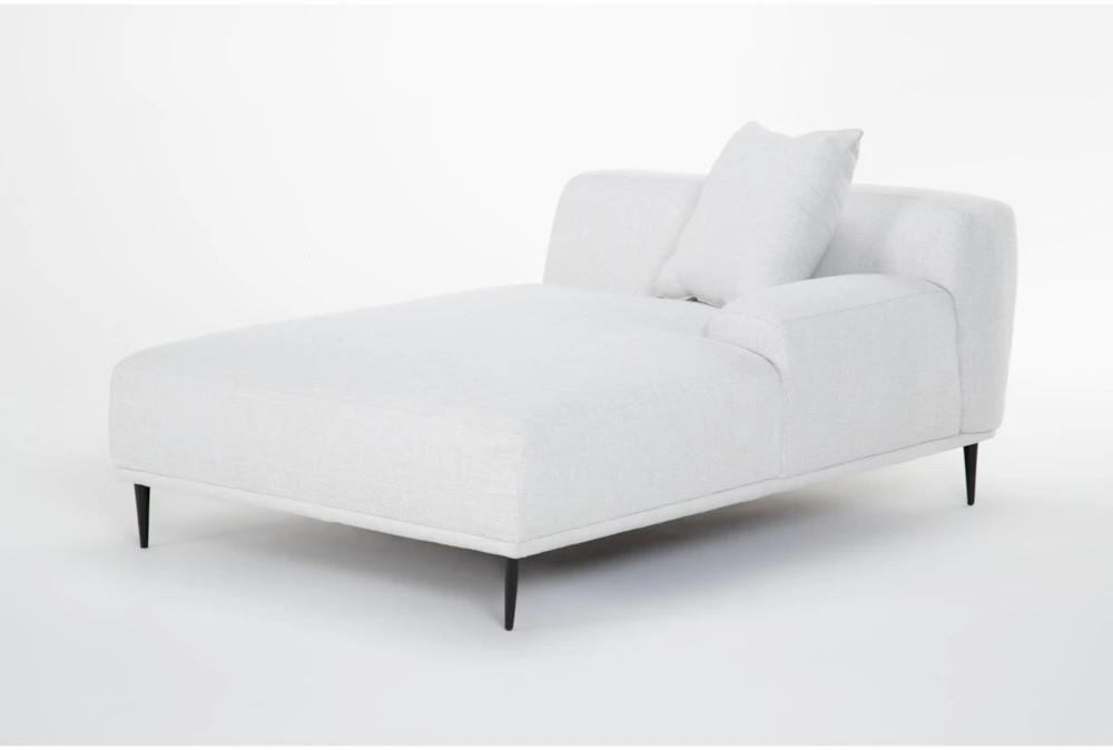 Chaise Lounges |   Kenai Pearl White Fabric Modern Modular Right Arm Facing Chaise Lounge Chaise Lounges Chaise Lounges