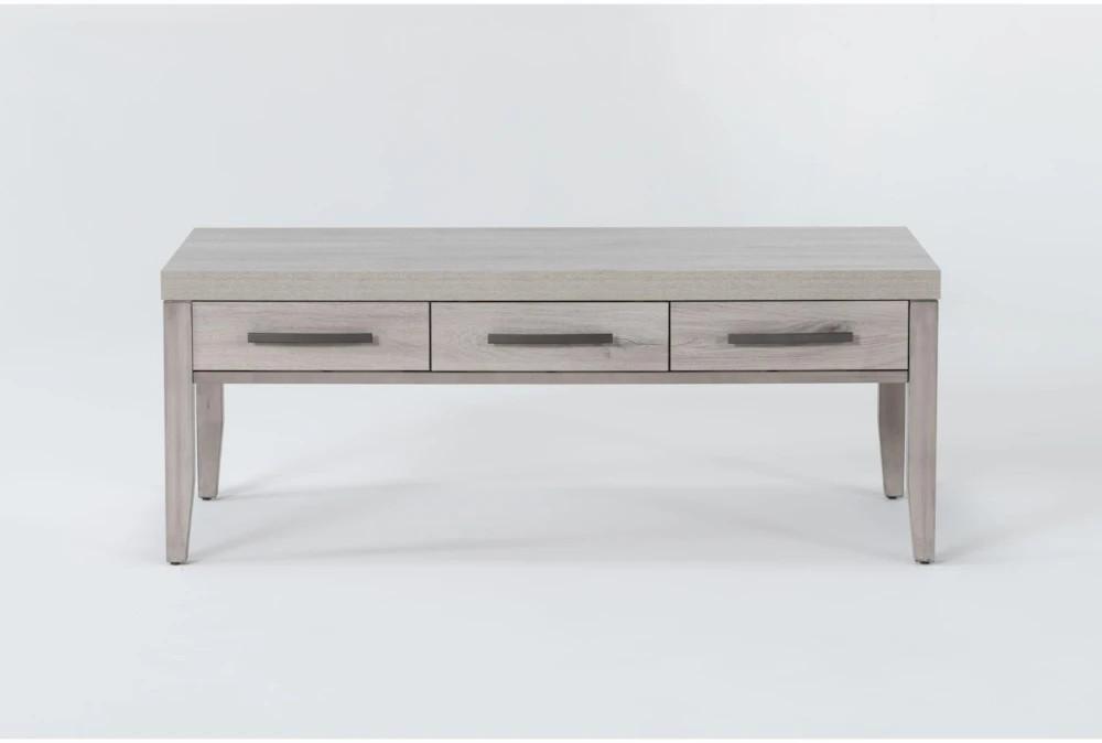 Coffee Tables |   Barnett Grey Rectangle Coffee Table With Storage Drawers Coffee Tables Coffee Tables