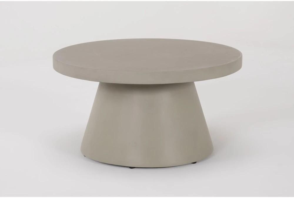 Coffee Tables |   Madrid Grey Concrete Outdoor Round Coffee Table Coffee Tables Coffee Tables