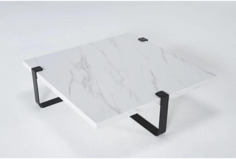 Coffee Tables |   Palais Marble Square Coffee Table By Nate Berkus + Jeremiah Brent Coffee Tables Coffee Tables