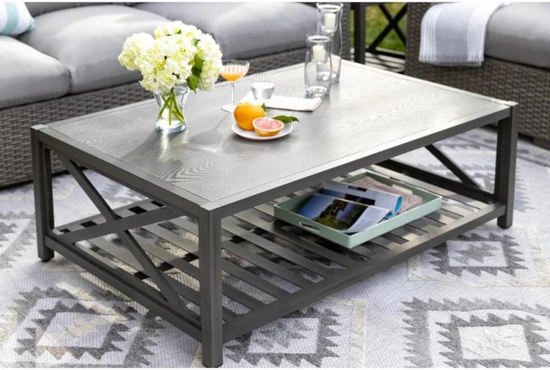 Coffee Tables |   Sanibel Grey Rectangle Outdoor Coffee Table Coffee Tables Coffee Tables