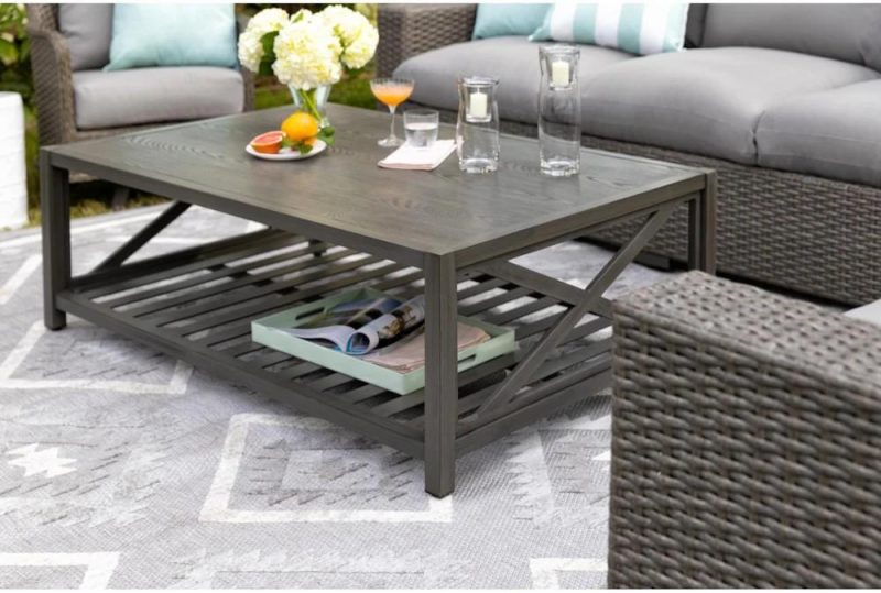 Coffee Tables |   Sanibel Grey Rectangle Outdoor Coffee Table Coffee Tables Coffee Tables