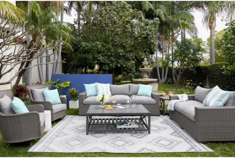 Coffee Tables |   Sanibel Grey Rectangle Outdoor Coffee Table Coffee Tables Coffee Tables