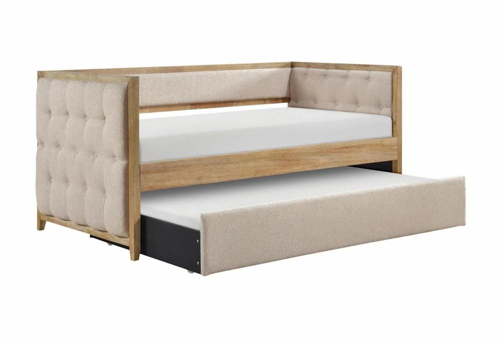 Daybeds |   Ada Beige Twin Wood & Upholstered Daybed With Trundle Daybeds Daybeds