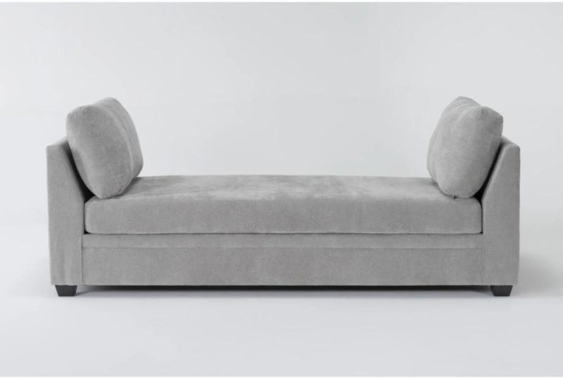 Daybeds |   Bonaterra Dove Grey Fabric 87″ Chaise Lounge Chaise Lounges Chaise Lounges