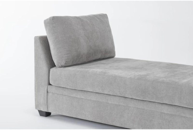 Daybeds |   Bonaterra Dove Grey Fabric 87″ Chaise Lounge Chaise Lounges Chaise Lounges