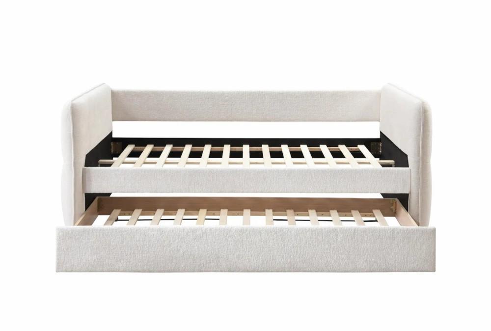 Daybeds |   Evie White Twin Upholstered Daybed With Trundle Daybeds Daybeds