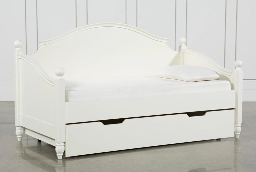 Daybeds |   Madison White Twin Wood Daybed With Trundle Daybeds Daybeds