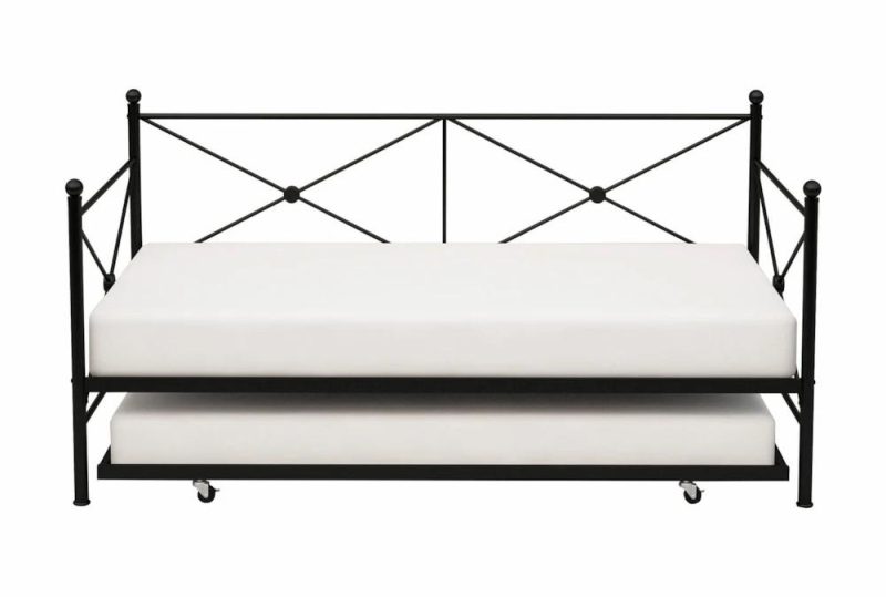 Daybeds |   Orion Twin Metal Daybed With Trundle Daybeds Daybeds