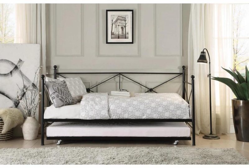 Daybeds |   Orion Twin Metal Daybed With Trundle Daybeds Daybeds