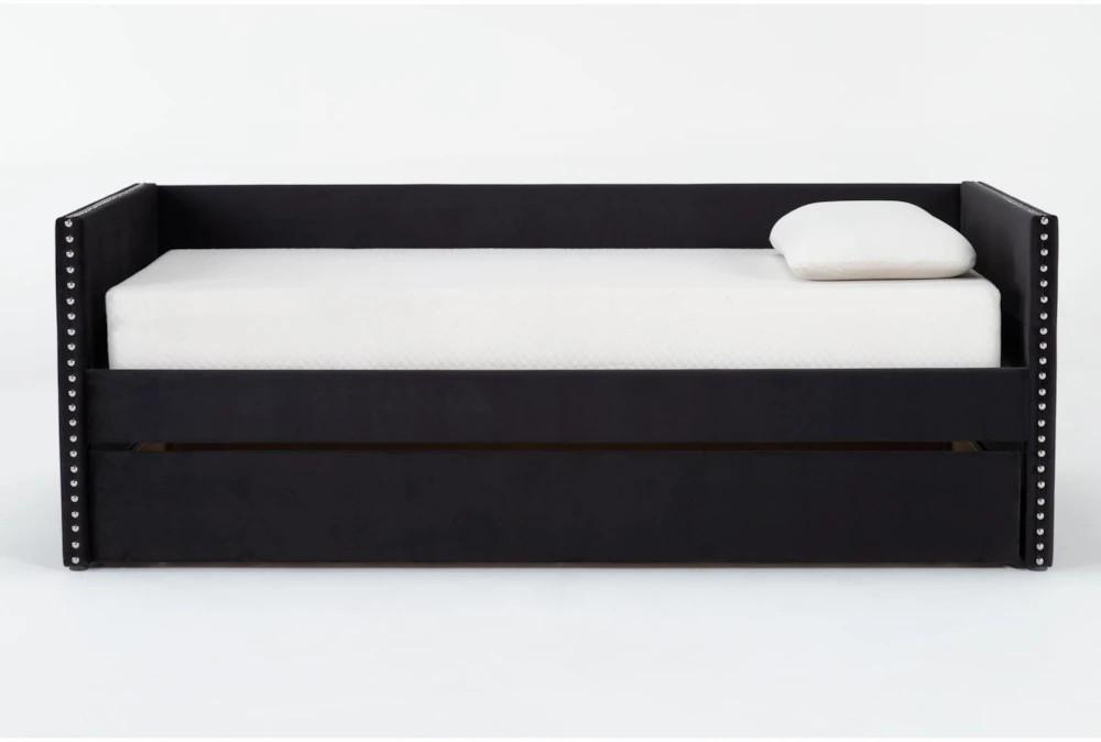 Daybeds |   Stacci Black Twin Velvet Upholstered Daybed Daybeds Daybeds