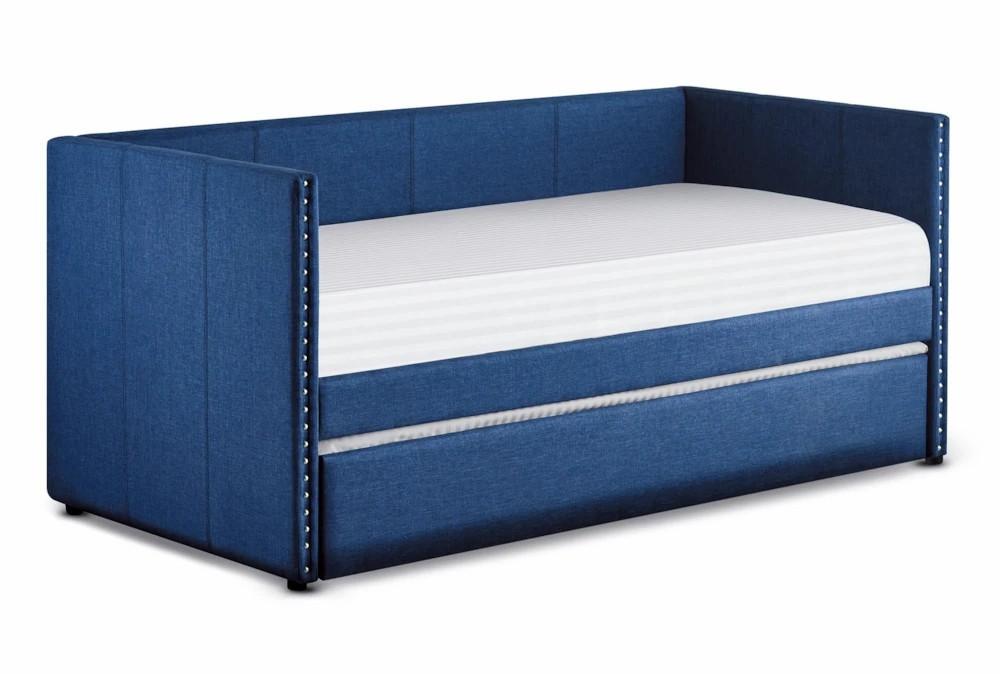 Daybeds |   Tulney Blue Twin Upholstered Daybed With Trundle Daybeds Daybeds