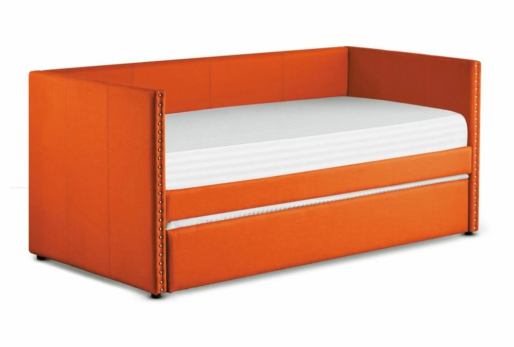 Daybeds |   Tulney Orange Twin Upholstered Daybed With Trundle Daybeds Daybeds