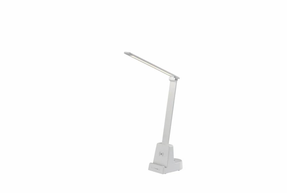 Desk Lamps |   18″ White Smart Switch Led Wireless Charge Desk Task Lamp Home Office Desk Lamps