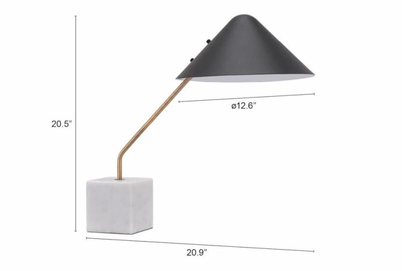 Desk Lamps |   21 Inch Black Conical Shade Task Table Lamp Desk Lamps Desk Lamps