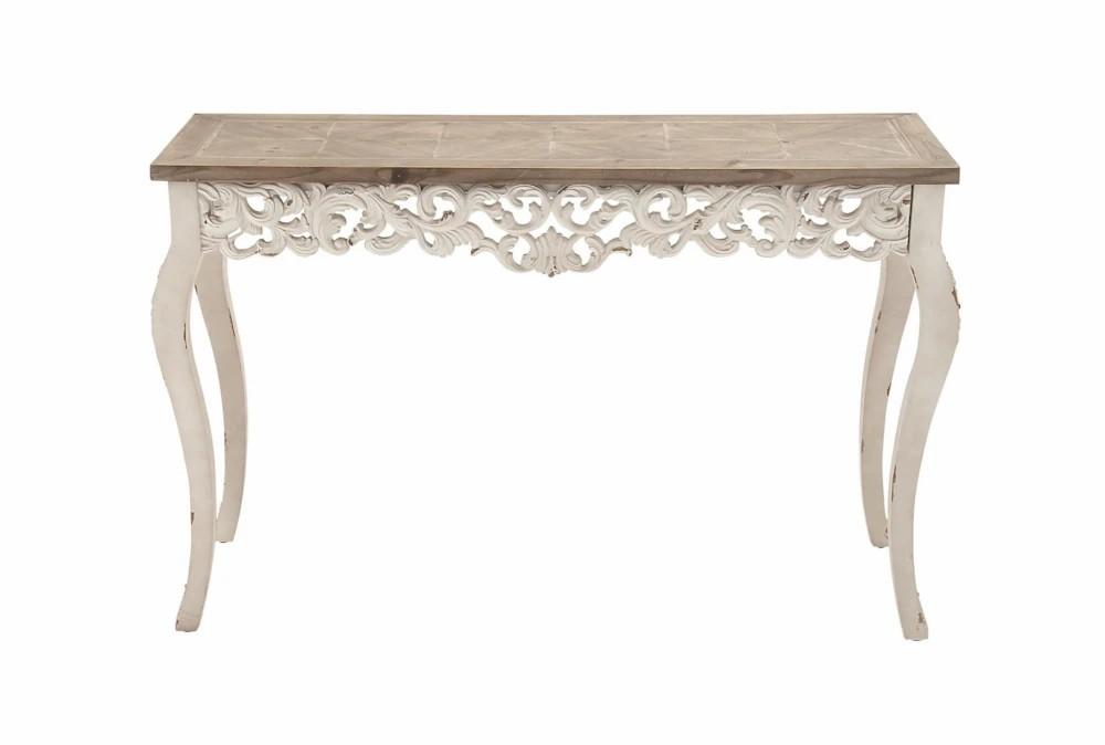 Entryway Furniture |   46″ White Birch Entryway Console Table Entryway Furniture Entryway Furniture