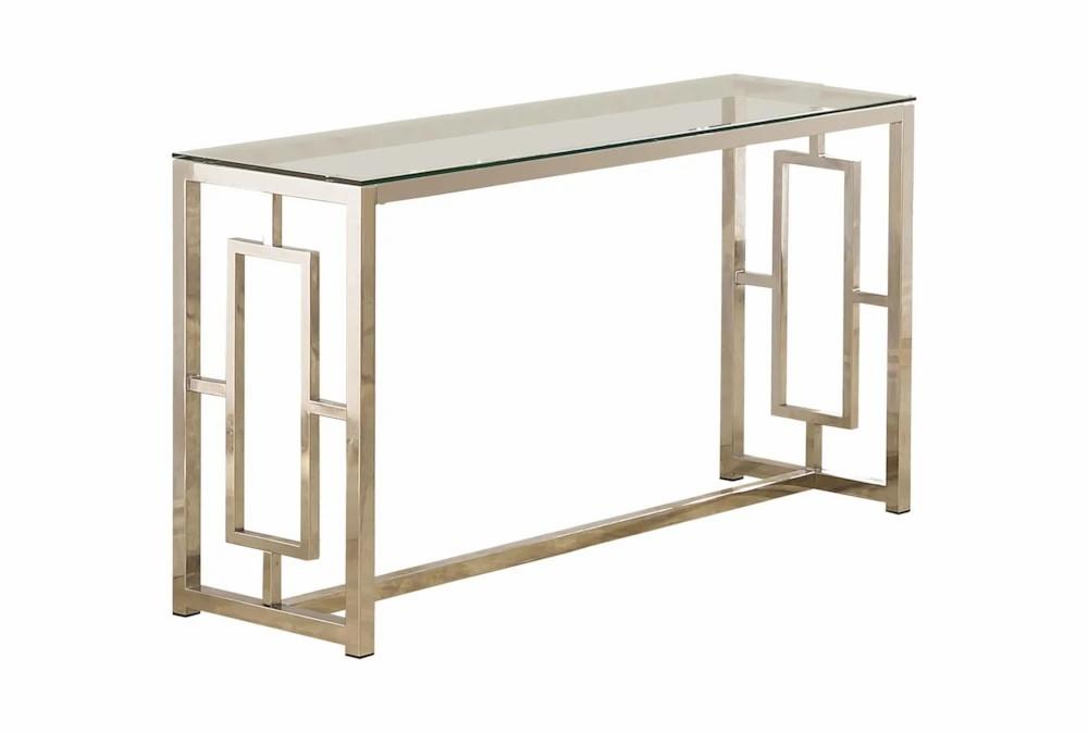 Entryway Furniture |   Darcey 47″ Silver Entryway Console Table Entryway Furniture Entryway Furniture