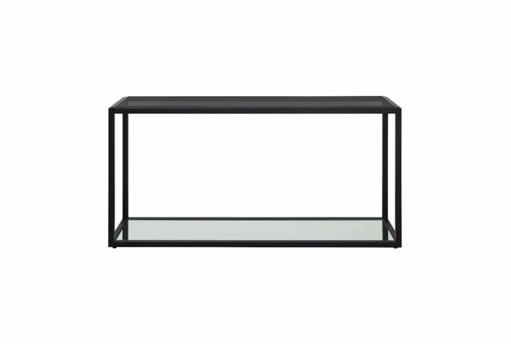 Entryway Furniture |   Ellis 60″ Smoked Glass + Metal Entryway Console Table Entryway Furniture Entryway Furniture