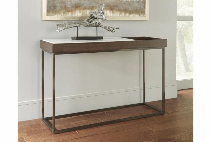 Entryway Furniture |   Ennis 48″ Marble + Tray Top Entryway Console Table Entryway Furniture Entryway Furniture