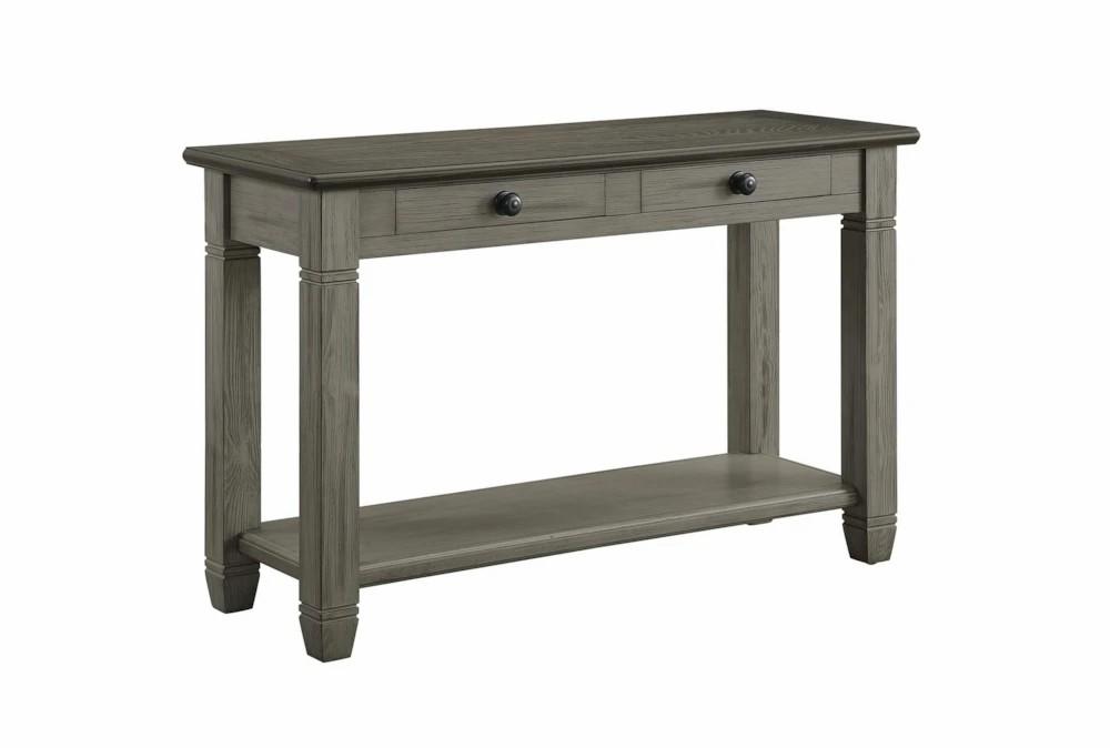 Entryway Furniture |   Every 48″ Brown + Grey Entryway Console Table With Storage Drawers Entryway Furniture Entryway Furniture