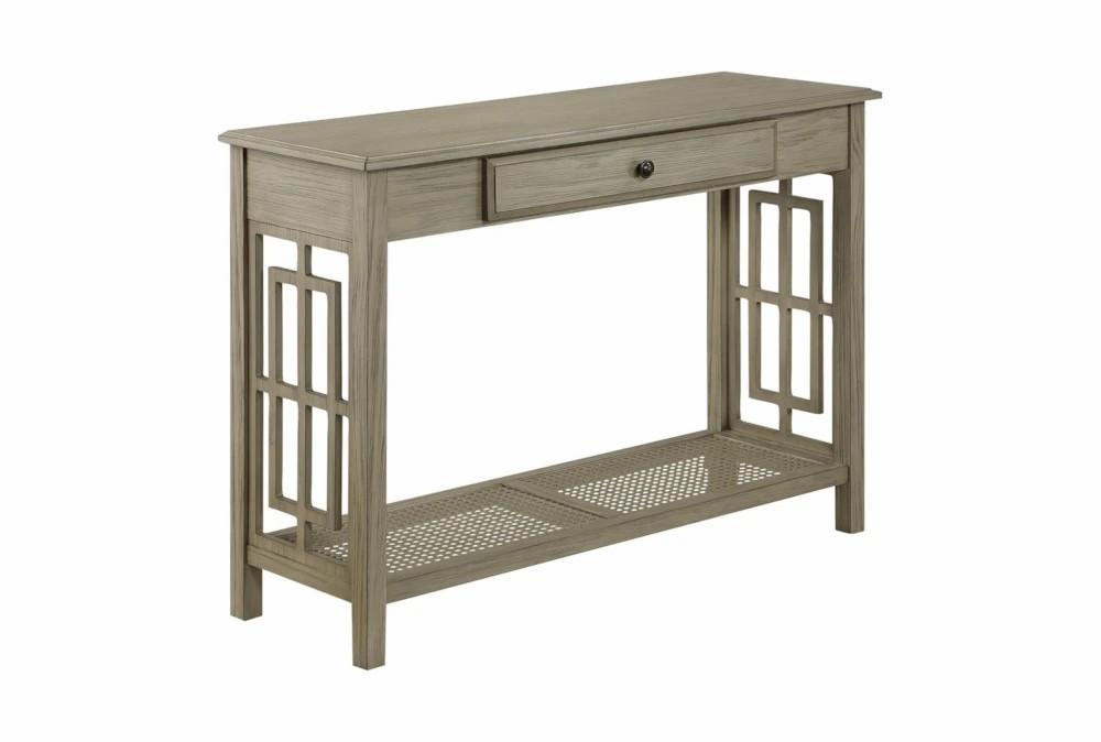 Entryway Furniture |   Fretwork 42″ Bone-Grey Entryway Console Table Entryway Furniture Entryway Furniture