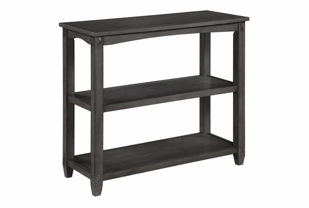 Entryway Furniture |   Morris 36″ Slate Grey Wood Entryway Console Table With Storage Shelves Entryway Furniture Entryway Furniture