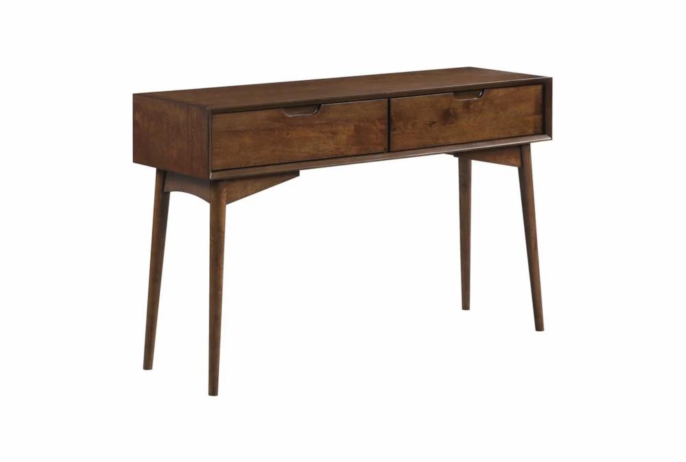 Entryway Furniture |   Nelson 48″ Walnut Brown Entryway Console Table With Storage Drawers Living Room Entryway Furniture