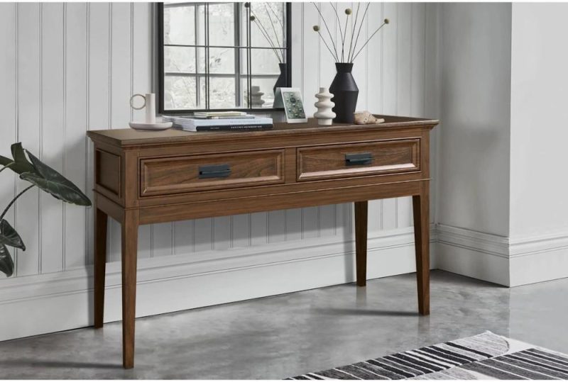 Entryway Furniture |   Rav 52″ Brown Entryway Console Table With Drawers Entryway Furniture Entryway Furniture