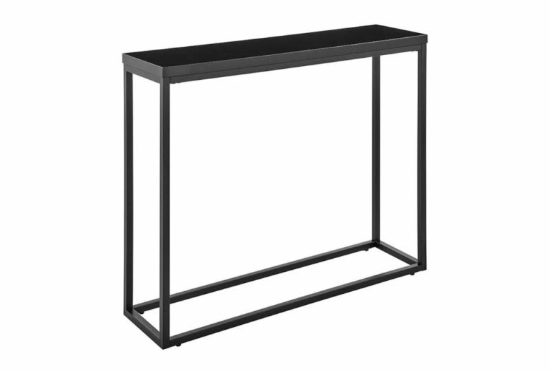 Entryway Furniture |   Riley 35″ Black High Gloss Entryway Console Table Entryway Furniture Entryway Furniture