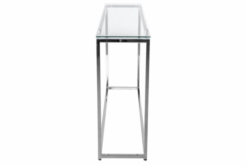 Entryway Furniture |   Shane 47″ Clear Clear Glass 47″ Entryway Console Table Entryway Furniture Entryway Furniture