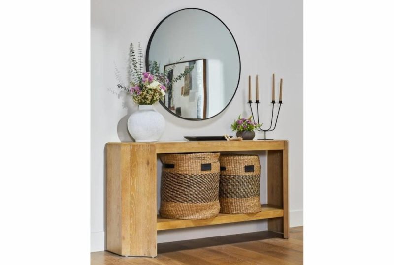 Entryway Furniture |   Voyage 62″ Natural Natural Demilune Marble Entryway Console Table Entryway Furniture Entryway Furniture