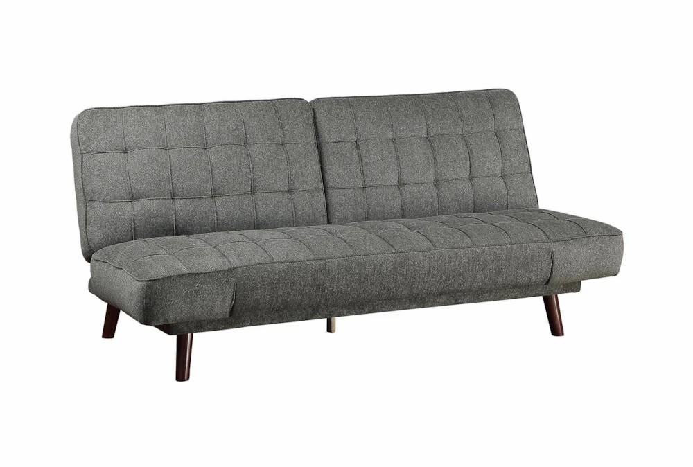 Futons |   Dunstan Dark Grey Fabric 80″ Convertible Futon Sleeper Sofa Bed Futons Futons