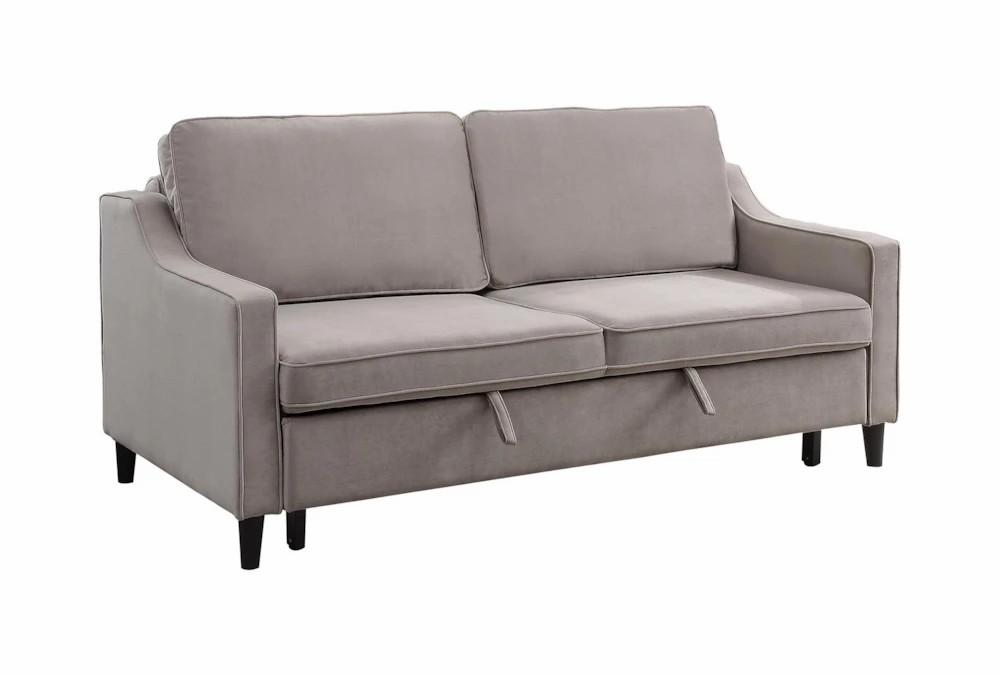 Futons |   Orina Beige Grey Cobblestone 72″ Convertible Futon Sleeper Sofa Bed Futons Futons