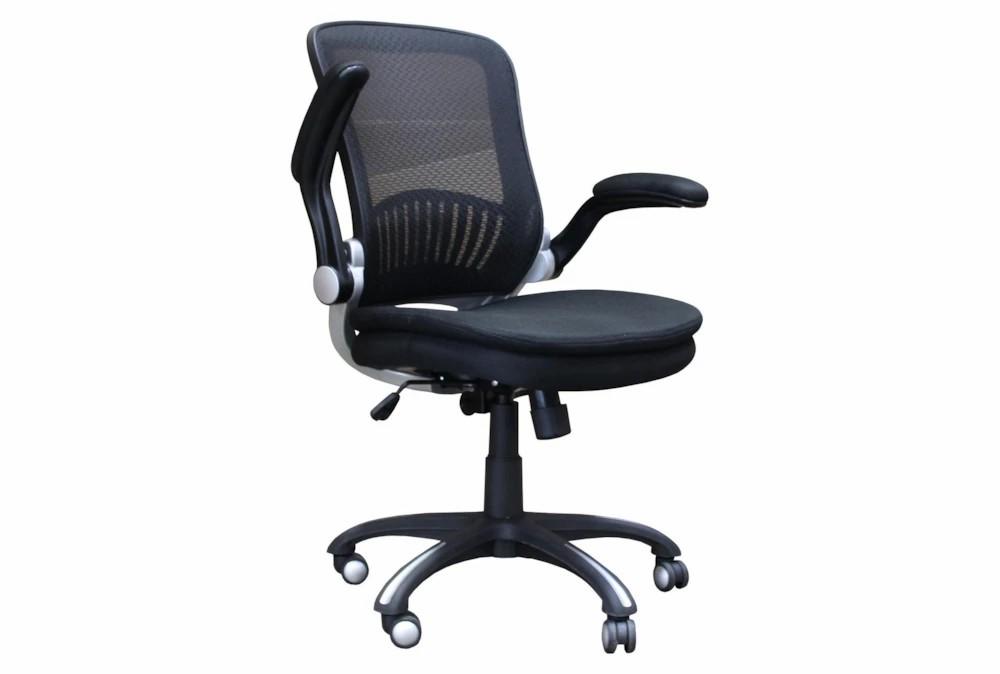 Gaming Furniture |   Giorgio Black Mesh Rolling Office Desk Chair with Adjustable Arms Gaming Furniture Gaming Furniture